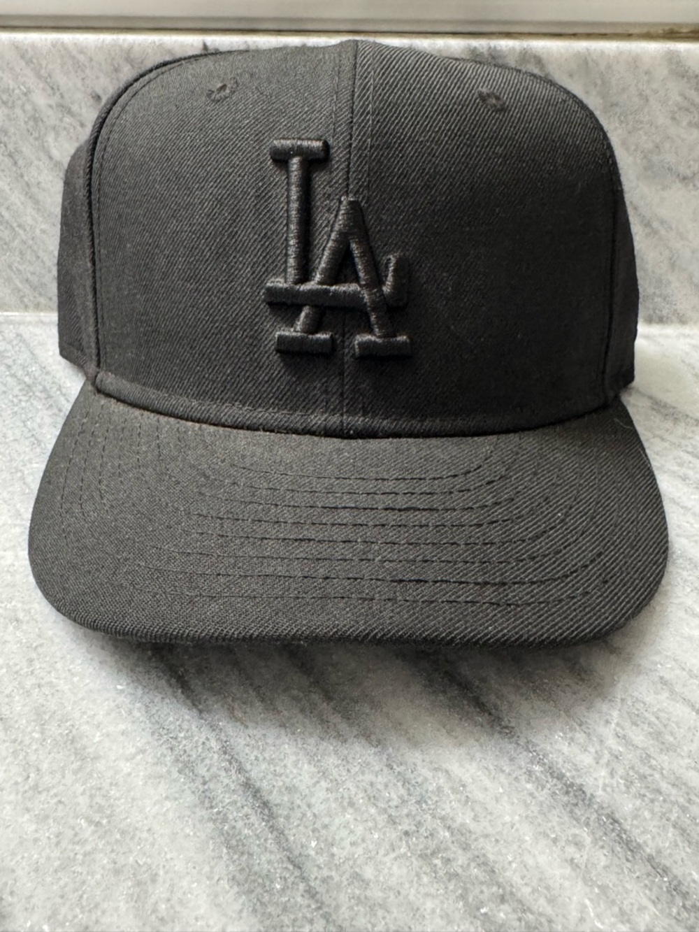 New Era Black LA Snapback Cap